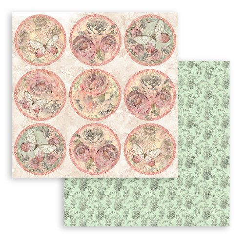 Stamperia Double-Sided paper Pad 8"X8" 10/Pkg-Shabby Rose - 5A00255K-1G843