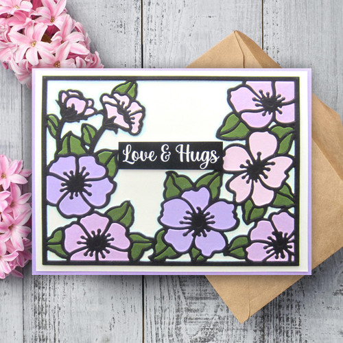 Creative Expressions Craft Die By Sue Wilson-Wild Rose Cover Plate, Frames & Tags 5A0025L1-1G8DV