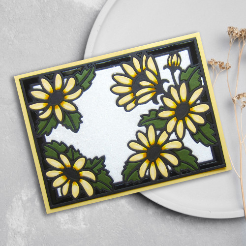 Creative Expressions Craft Die By Sue Wilson-Wild Daisy Cover Plate, Frames & Tags 5A0025KX-1G8CW