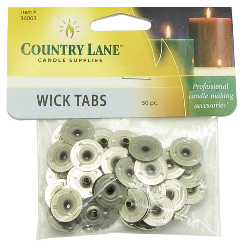 Country Lane Candle Wick Tabs 50/Pkg-15mm 5A0026YK-1G9CF - 622019360038