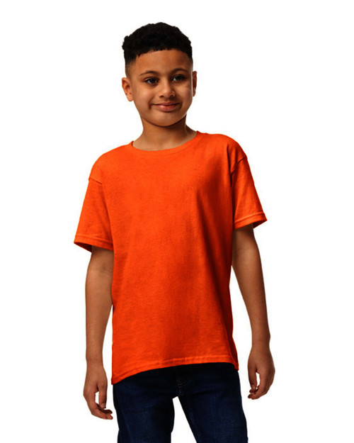 Gildan Youth Short Sleeve Shirt-Safety Orange-Small 5A0023X2-1G73V
