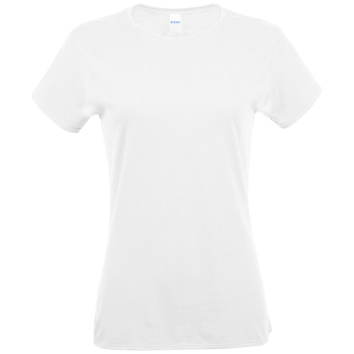 Gildan Ladies Short Sleeve Crew Shirt-White XLarge 5A00241R-1G7BT - 883096149361