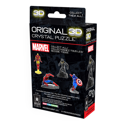 BePuzzled 3D Licensed Disney's Marvel Crystal Puzzles-Black Panther 5A0027DS-1G9QF