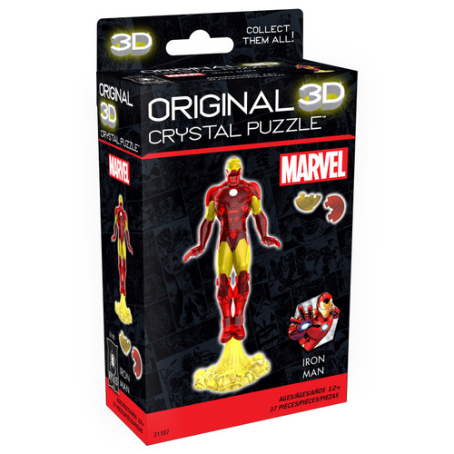BePuzzled 3D Licensed Disney's Marvel Crystal Puzzles-Iron Man 5A0027DS-1G9QJ