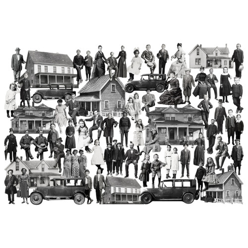 Tim Holtz Idea-ology Paper Doll Poses-62 Pieces - 5A0024MT-1G7ZS