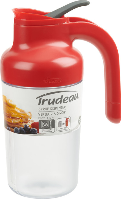 Trudeau Syrup Dispenser 19oz-Red - 5A0027DY-1G9QQ