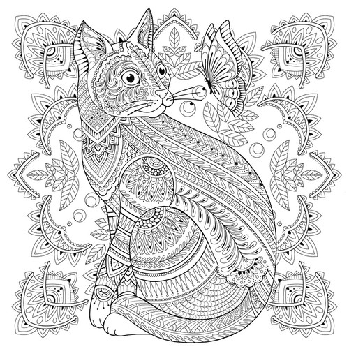 My Cat Mandala Coloring Book-Softcover 5A0027F1-1G9QV