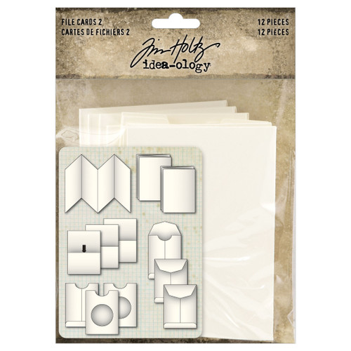 Tim Holtz Idea-ology File Cards 2-12 Pieces - 5A0024M6-1G7ZW - 040861943696