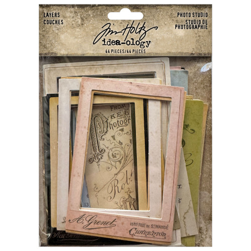 Tim Holtz Idea-ology Layers Photo Studio-44 Pieces - 5A0024MM-1G805 - 040861943740
