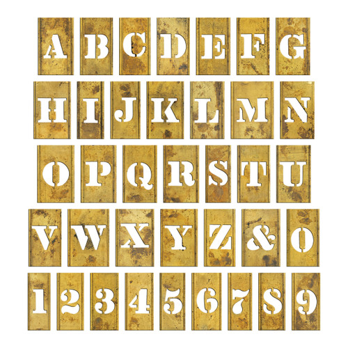 Tim Holtz Idea-ology Stencil Chips Mini-35 Pieces - 5A0024MQ-1G808