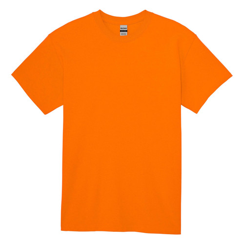 3 Pack Gildan Adult Short Sleeve Crew Shirt-Safety Orange-Medium 5A0023X1-1G72L - 883096142300