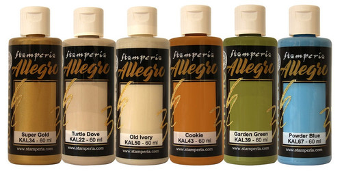 Stamperia Allegro Paint Set 6/Pkg-Fortune - 5A002547-1G827 - 5993110034780