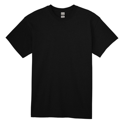 Gildan Adult Short Sleeve Crew Shirt-Black-2XLarge 5A0023X0-1G72C - 883096067719