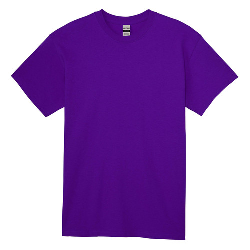 3 Pack Gildan Adult Short Sleeve Crew Shirt-Purple-Medium 5A0023X1-1G72T - 883096068235