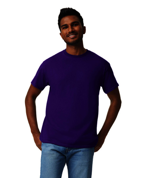 3 Pack Gildan Adult Short Sleeve Crew Shirt-Purple-Medium 5A0023X1-1G72T