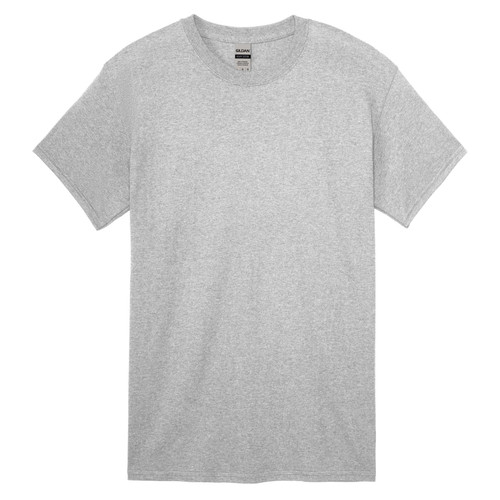 Gildan Adult Short Sleeve Crew Shirt-Sport Grey-Small 5A0023X1-1G72G - 883096067313
