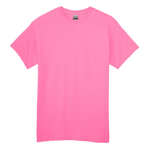 Gildan Adult Short Sleeve Crew Shirt-Safety Pink-Medium 5A0023X1-1G72Q - 883096142355