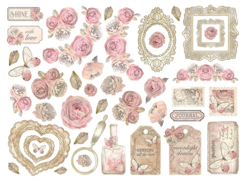 Stamepria Die-Cuts-Shabby Rose - 5A00255Z-1G82R