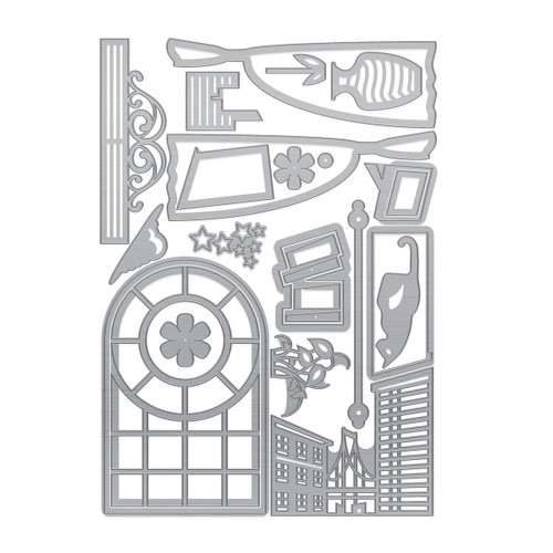 Tonic Studios Die Set-Wonderful Windows Downtown View - 5389E Tonic Studios Die Set-Wonderful Windows Downtown View - 5389E