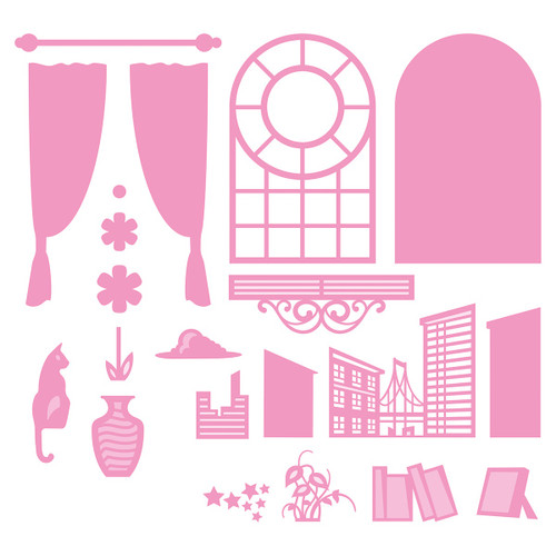 Tonic Studios Die Set-Wonderful Windows Downtown View - 5389E Tonic Studios Die Set-Wonderful Windows Downtown View - 5389E