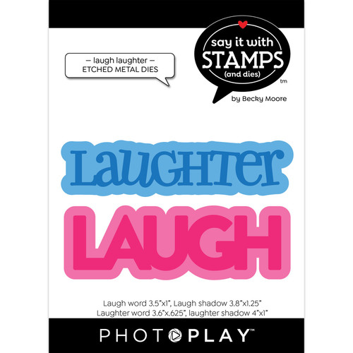PhotoPlay Say It With Stamps Die Set-Laugh-Laughter 5A0027CK-1G9P7 - 709388345849