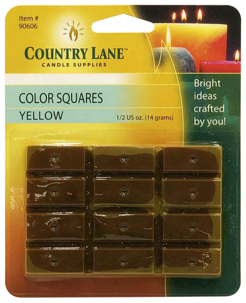 Country Lane Color Square Candle Dye 0.5oz-Yellow 5A0026YH-1G9F1 - 622019906069