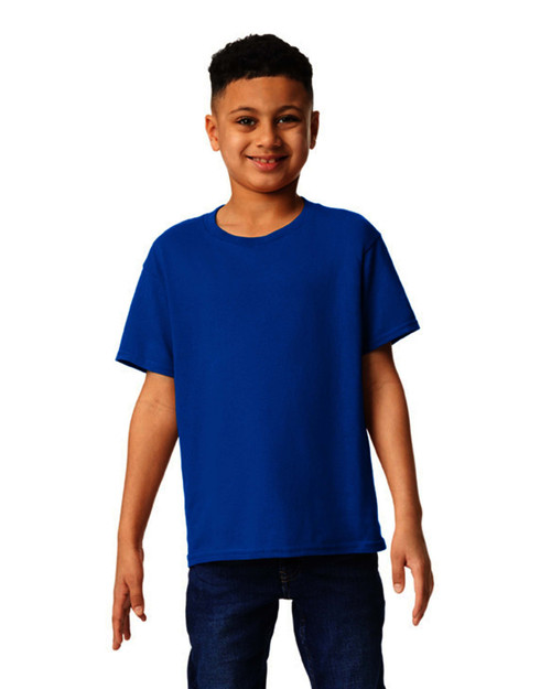 Gildan Youth Short Sleeve Shirt-Royal-Large 5A0023X2-1G71F