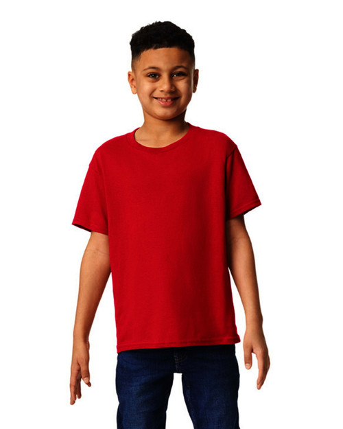 Gildan Youth Short Sleeve Shirt-Red-Large 5A0023X2-1G71P