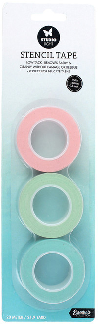 Studio Light Essential Stencil Tape15mm 3/Pkg-Nr. 01, Low Tack 5A002339-1G66K - 8713943137529