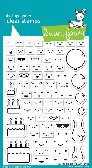 Lawn Fawn Clear Stamps 4"X6"-All The Smiles - 5A00287R-1GB8R - 789554581714