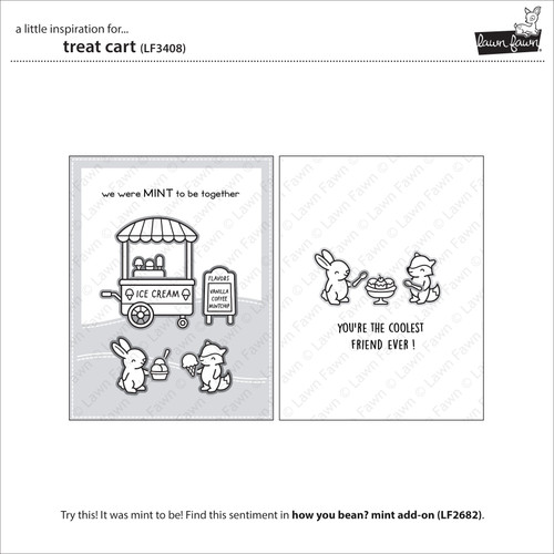 Lawn Fawn Clear Stamps 4"X6"-Treat Cart - 5A00286Q-1GB8K Lawn Fawn Clear Stamps 4"X6"-Treat Cart - 5A00286Q-1GB8K