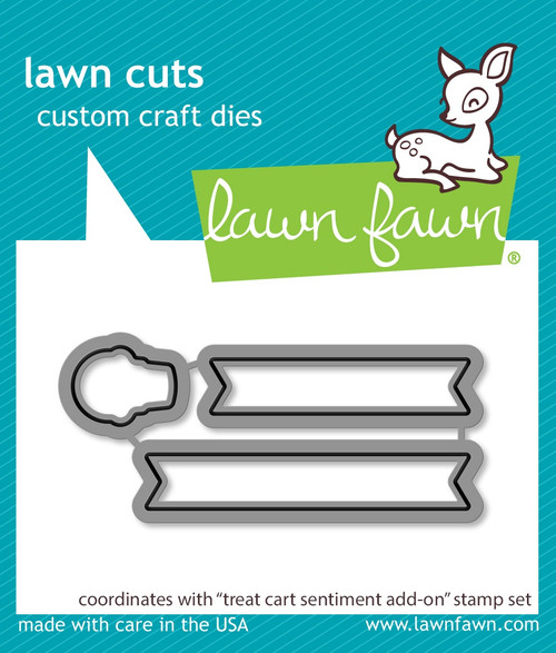 3 Pack Lawn Cuts Custom Craft Die-Treat Cart Sentiment Add-on 5A00287S-1GB7Y - 789554581622