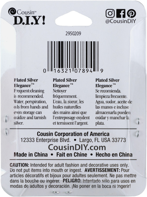 CousinDIY Plated Silver Elegance Metal Findings-Open Jump Rings 4mm 35/Pkg - 5A002F7H-0209 CousinDIY Plated Silver Elegance Metal Findings-Open Jump Rings 4mm 35/Pkg - 5A002F7H-0209