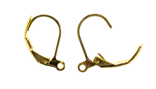 CousinDIY 14k Plated Gold Elegance Beads & Findings-Euro Levers W/Loops 2/Pkg - A50026P5-12 CousinDIY 14k Plated Gold Elegance Beads & Findings-Euro Levers W/Loops 2/Pkg - A50026P5-12