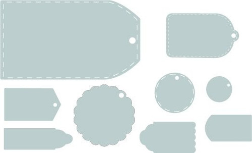 Sizzix Framelits Dies By Emily Tootle 9/Pkg-Tags 5A00230J-1G62P