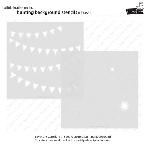 Lawn Clippings Stencils-Bunting Background 5A00287H-1GB7L