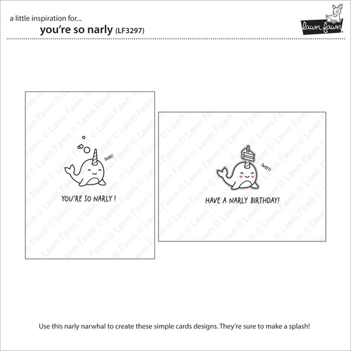 Lawn Fawn Clear Stamps 3"X2"-You're So Narly 5A00286W-1GB7Q