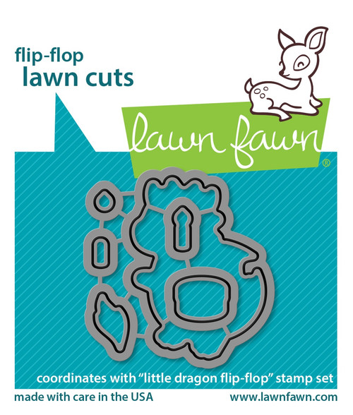Lawn Cuts Custom Craft Die-Little Dragon Flip-Flop 5A00287G-1GB7V - 789554581769