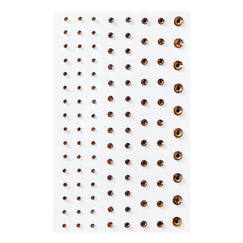 3 Pack - Spellbinders Color Essentials Gems 108/Pkg-Smoky Topaz - 5A0028M8-1GBP3