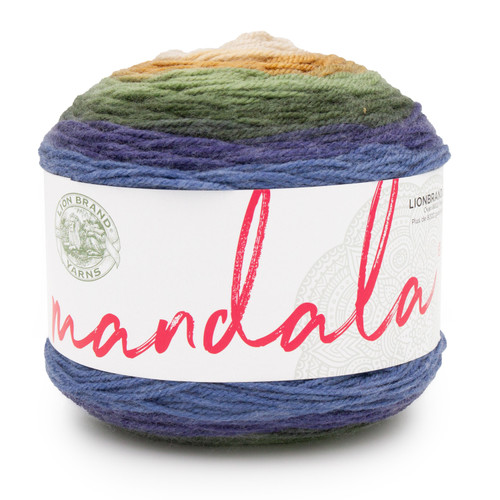 3 Pack Lion Brand Mandala Yarn-Loch Ness 525-1GBQL - 023032137551