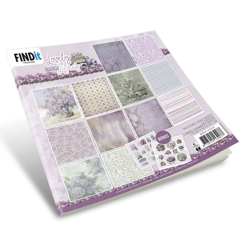 Find It Trading Berries Beauties Paper Pack 8"X8" 18/Pkg-Design, Lovely Lilacs - 5A0028NR-1GBR5 - 8718715139077