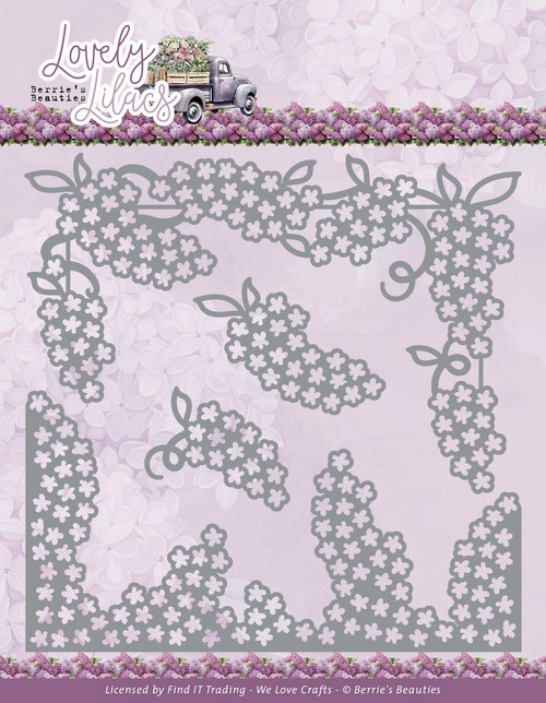 Find It Trading Berries Beauties Die-Lovely Lilacs Border, Lovely Lilacs - 5A0028NS-1GBR6 - 8718715138148