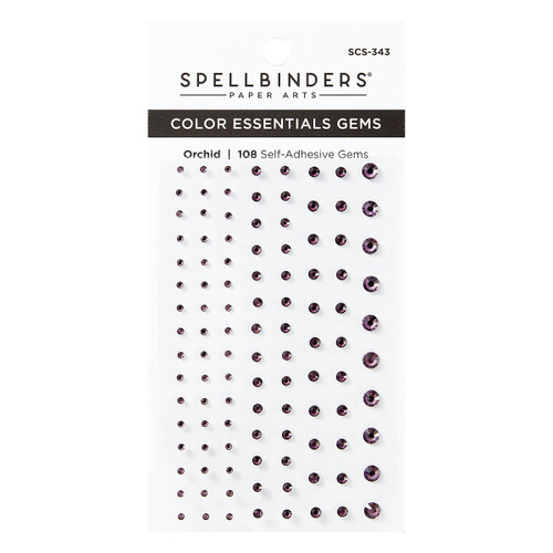 3 Pack Spellbinders Color Essentials Gems 108/Pkg-Orchid 5A0028MH-1GBNW - 810146543084