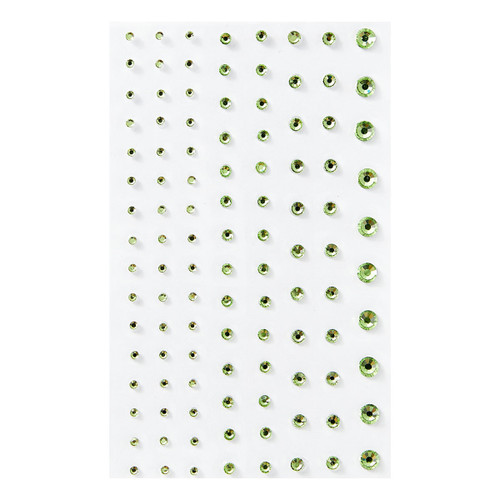 3 Pack - Spellbinders Color Essentials Gems 108/Pkg-Peridot - 5A0028MP-1GBNX