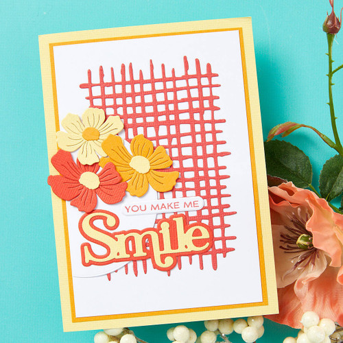 Spellbinders Etched Dies By Lisa Horton-Woven Lattice Texture, Spotlight Frames - 5A0028LD-1GBNL Spellbinders Etched Dies By Lisa Horton-Woven Lattice Texture, Spotlight Frames - 5A0028LD-1GBNL