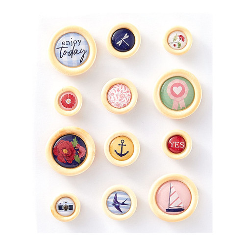 Spellbinders Button Embellishments From Rosie's Studio-Bayfair - 5A0028LV-1GBNM - 9420041685089