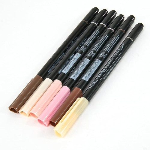 Lyra Aqua Brush Duo Brush Markers 6/Pkg-Skin Set - 5A0027QX-1GB2F