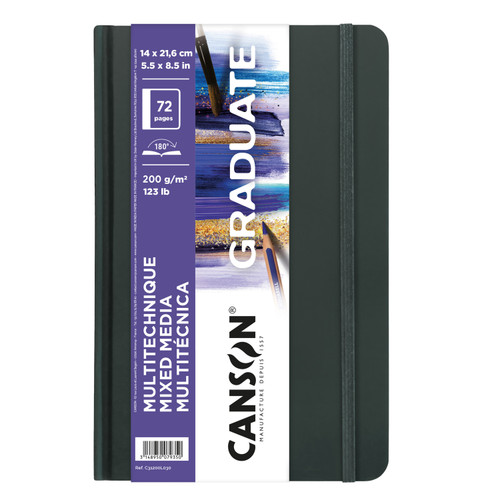 Canson Graduate Series Mixed Media Book 5.5"X8.5"-36 Sheets 5A0027RP-1GB2K - 3148950079350