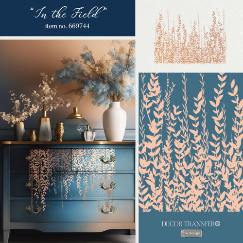 Prima Re-Design Kacha Decor Transfers-In The Field, Rose Gold Foil 5A002897-1GBBH