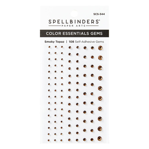 Spellbinders Color Essentials Gems 108/Pkg-Smoky Topaz - 5A0028M8-1GBP3 - 810146543091